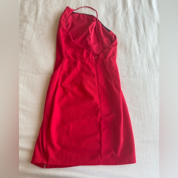 Princess Polly Red Mini Dress Size 2 - Picture 5 of 6